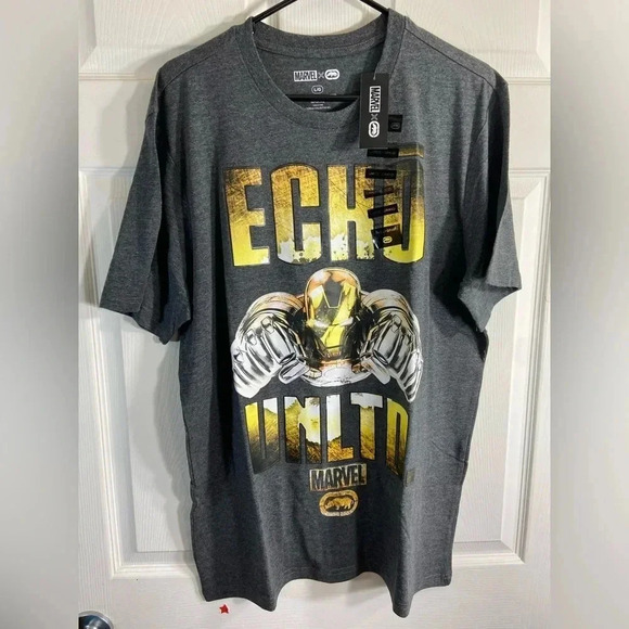Marvel x Ecko  - Iron Man - Large Grey T Shirt - BNWT 🔴⚜️ - Picture 4 of 4